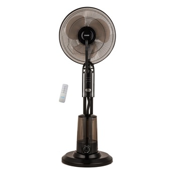 Ventilator cu pulverizare apa Zass ZMF 02,75W, 3,2L capacitate rezervor, Pulverizare super fina 320 ml/h, 3 trepte, Telecomanda, Negru Ventilator cu pulverizare apa Zass ZMF 02,75W, 3,2L capacitate rezervor, Pulverizare super fina 320 ml/h, 3 trepte, Telecomanda, Negru
