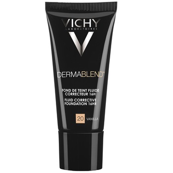 Fond de ten corector Vichy Dermablend 16H 20 Vanilla SPF 35, 30ml Fond de ten corector Vichy Dermablend 16H 20 Vanilla SPF 35, 30ml