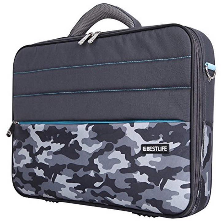 Geanta laptop Bestlife gri BBC-3246, 15.6"