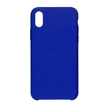 Husa din silicon mat EuroCell pentru iPhone X, albastru indigo Husa din silicon mat EuroCell pentru iPhone X, albastru indigo