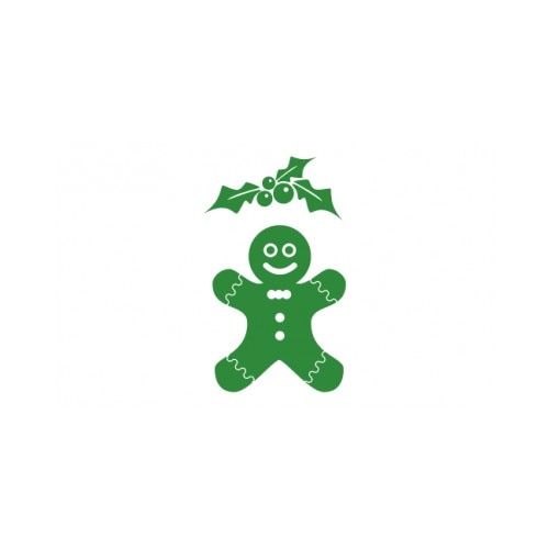 Sticker decorativ StickerStore Craciun set 4, 40x25 cm, Verde