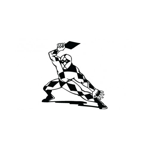 Sticker decorativ StickerStore Superhero, 21x22 cm, Negru