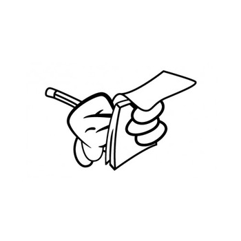 Sticker decorativ StickerStore Notite, 30x20 cm, Negru Sticker decorativ StickerStore Notite, 30x20 cm, Negru