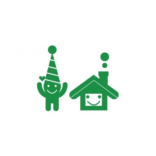 Sticker decorativ StickerStore Craciun set 2, 50x41 cm, Verde