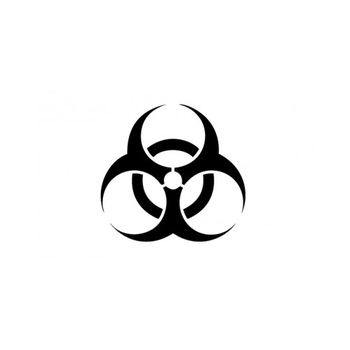 Sticker decorativ StickerStore Biohazard, 10x10 cm, Rosu Sticker decorativ StickerStore Biohazard, 10x10 cm, Rosu