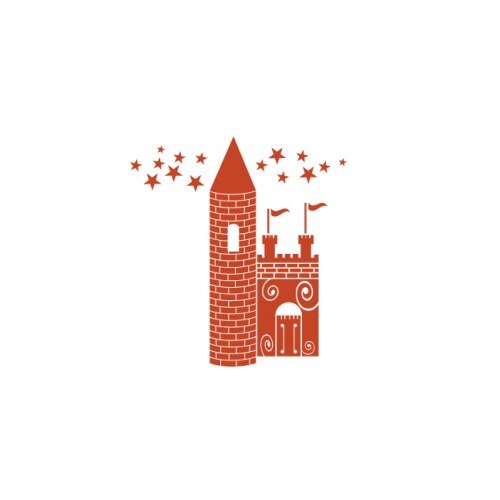 Sticker decorativ StickerStore Castel, 45x48 cm, Rosu