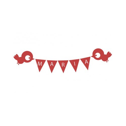 Sticker decorativ StickerStore Stegulete copii, 20x80 cm, Rosu