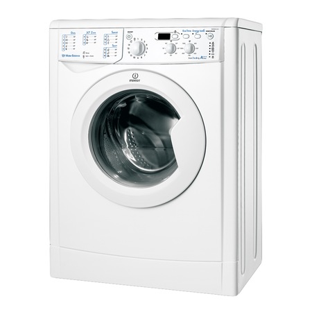 Masina de spalat rufe Slim Indesit IWSND 61253 C ECO EU, 6 kg, 1200 RPM, Clasa A+++, Alb