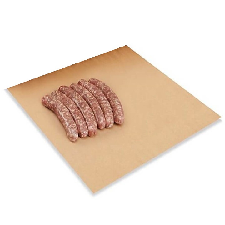 Хартия с полиетилен MG Natur 38+10 g/m², 50x70 cm, +- 590 листа/кутия, 10 кг/кутия - Хартия за хранително-вкусовата промишленост, сладкарски изделия, сладкиши, колбаси и месо, Brandpaper