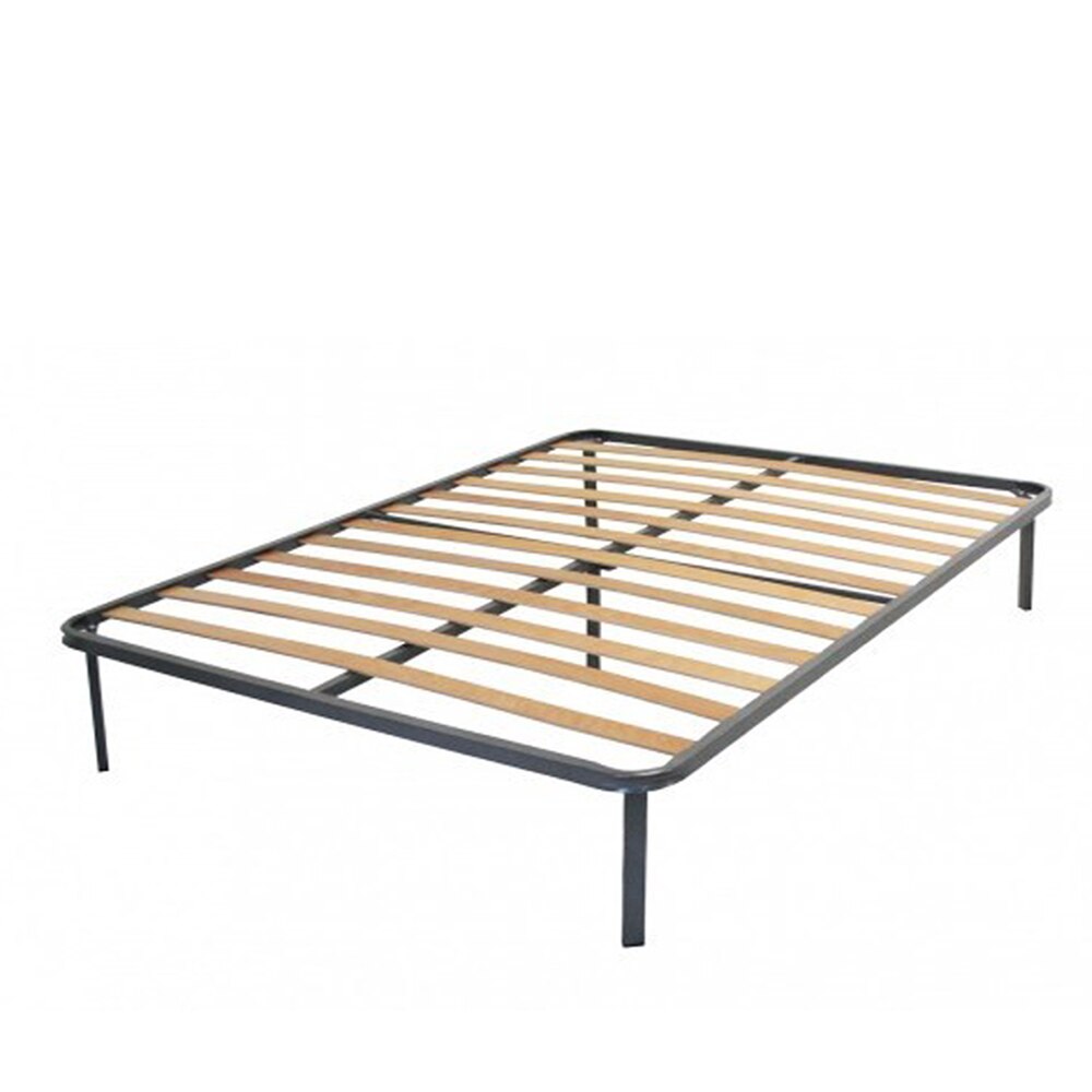 Somiera metalica matrimoniala ECONOMICA cu lamele lungi, 2000X2000 mm, Gri