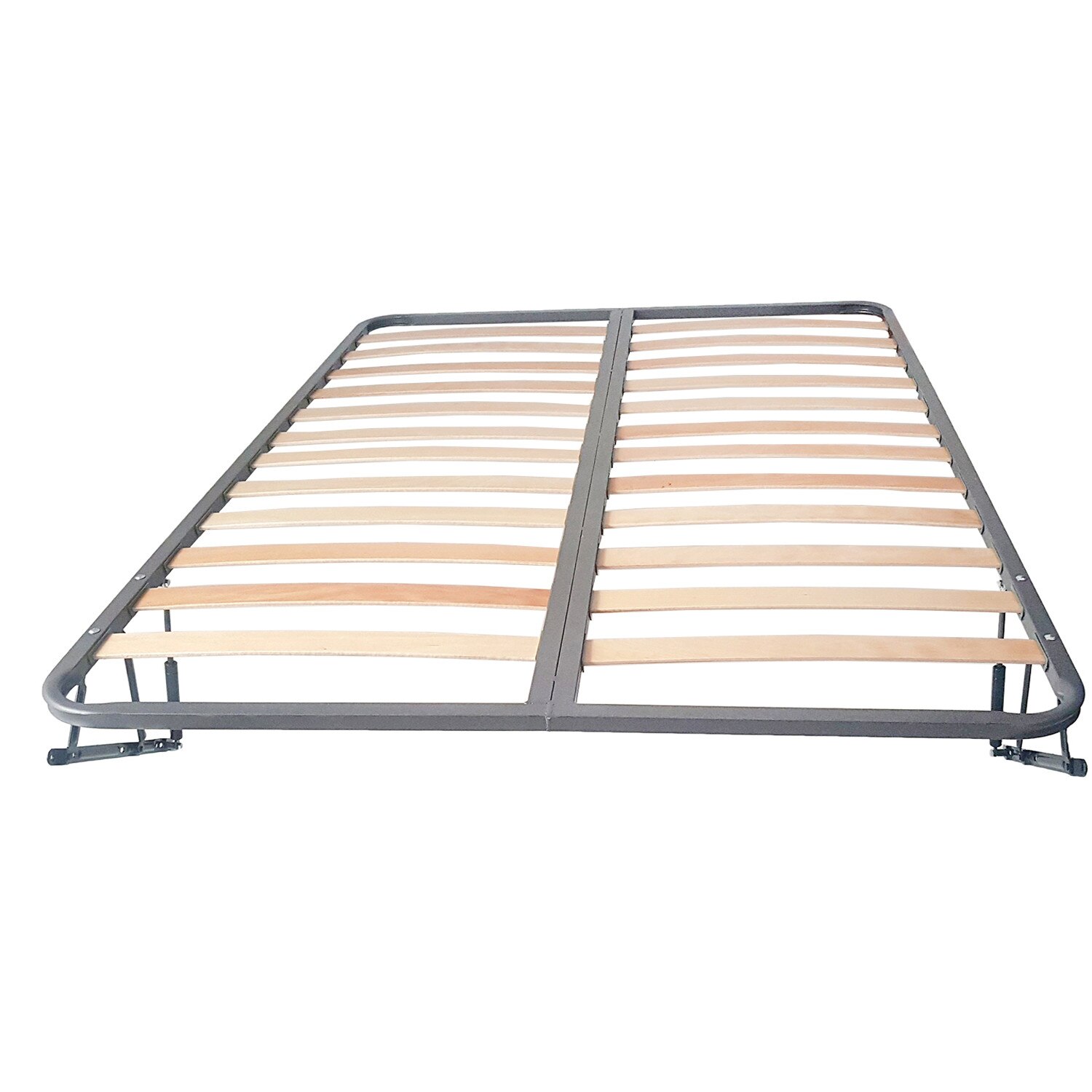 Somiera metalica matrimoniala fara picioare, cu piston, 1800x1900 mm, Gri