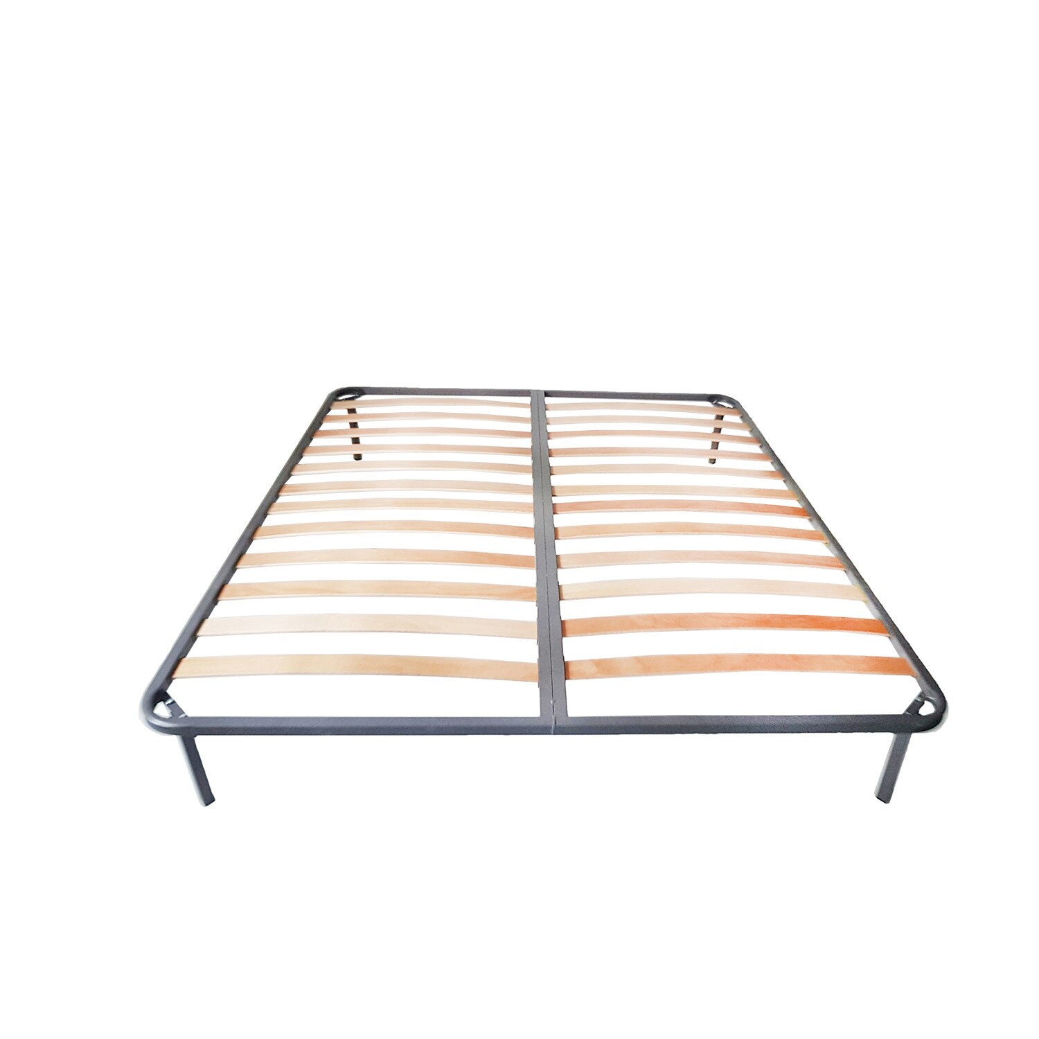 Somiera metalica matrimoniala cu picioare 1600x1900 mm, Gri