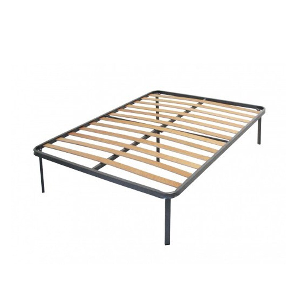 Somiera metalica matrimoniala ECONOMICA cu lamele lungi, 1400X1900 mm, Gri