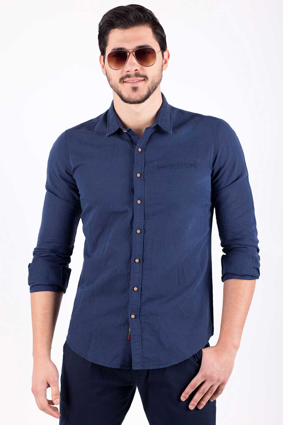 Camasa pentru barbati STYLER, model 21296, albastru, Albastru, 2XL