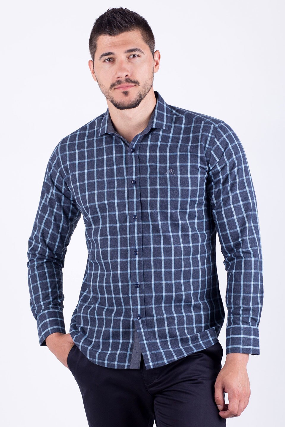 Camasa pentru barbati STYLER, model 21326, albastru, Albastru, L
