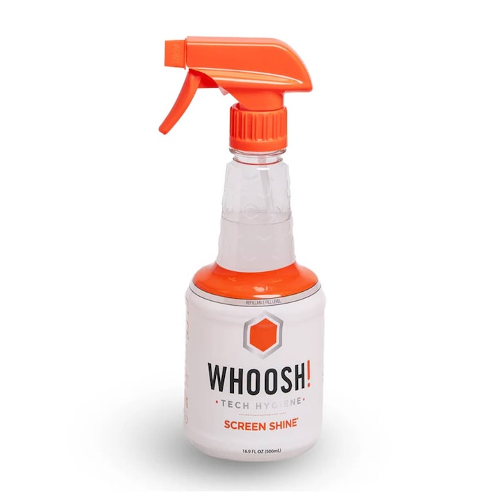 Spray de curatare a ecranului reincarcabil, WHOOSH!, 500 ml