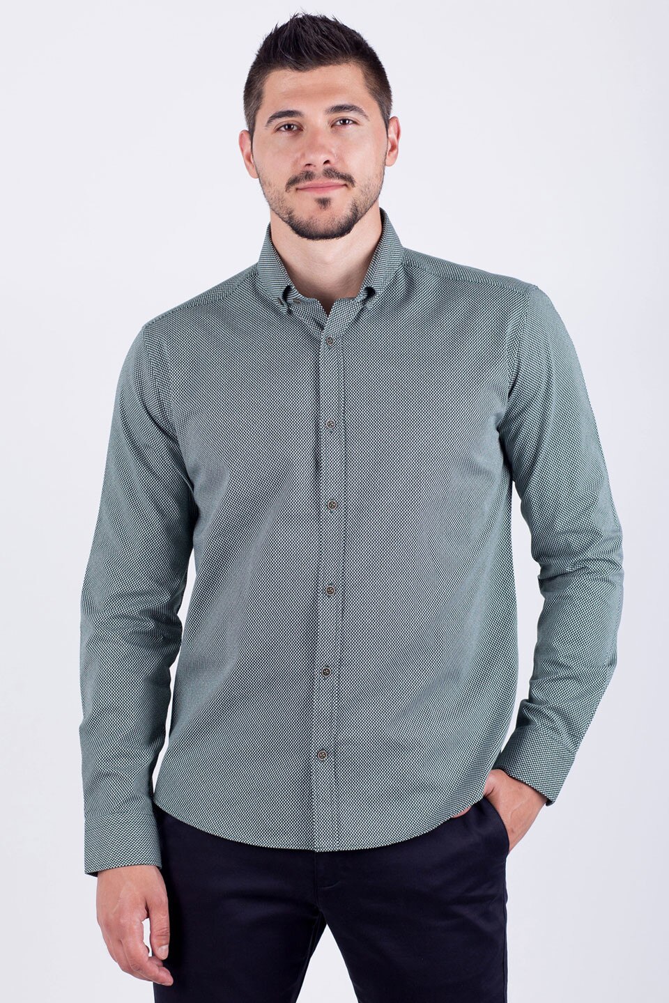 Camasa pentru barbati STYLER, model 21331, verde, Verde, L