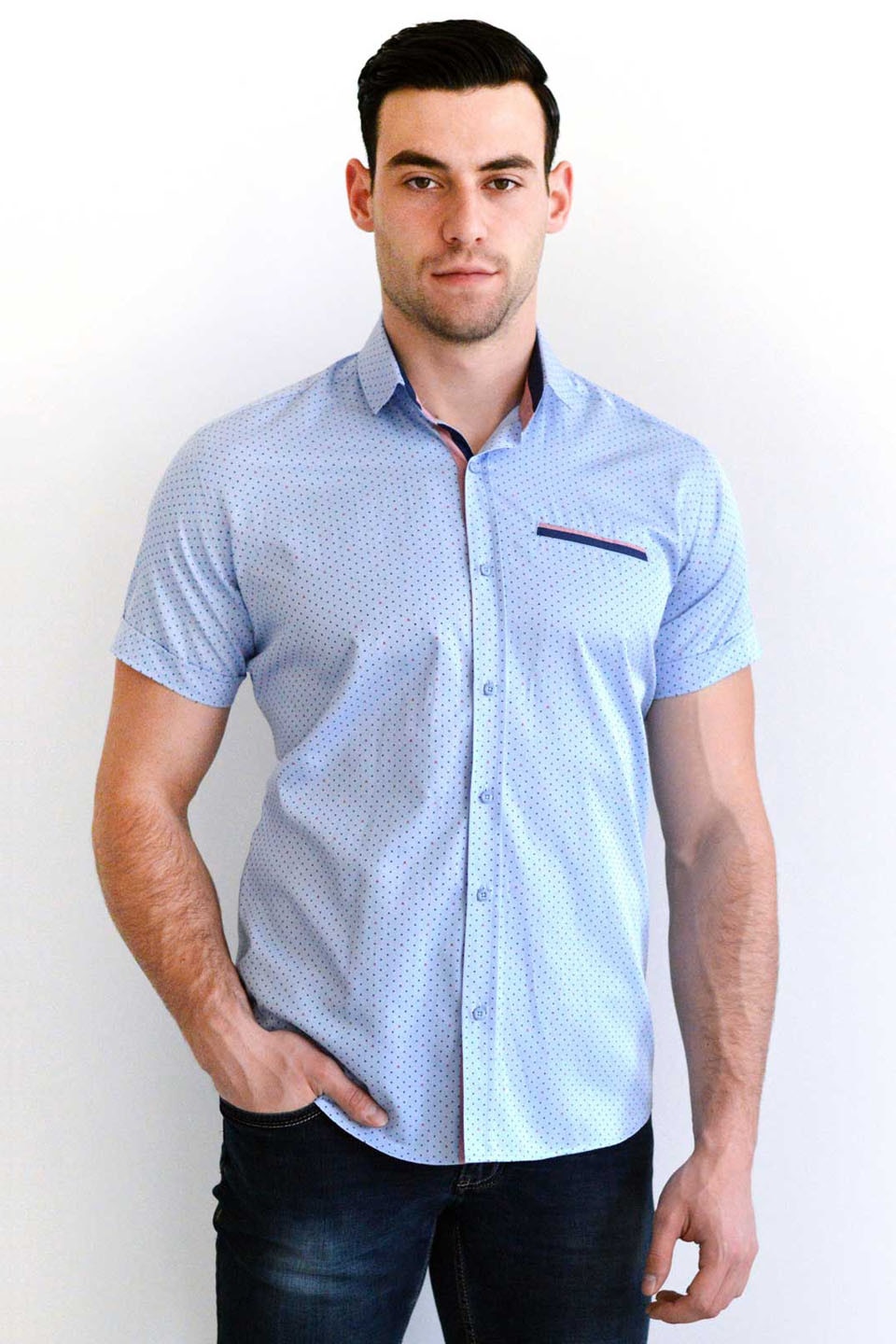 Camasa pentru barbati STYLER, model 80133, albastru, M