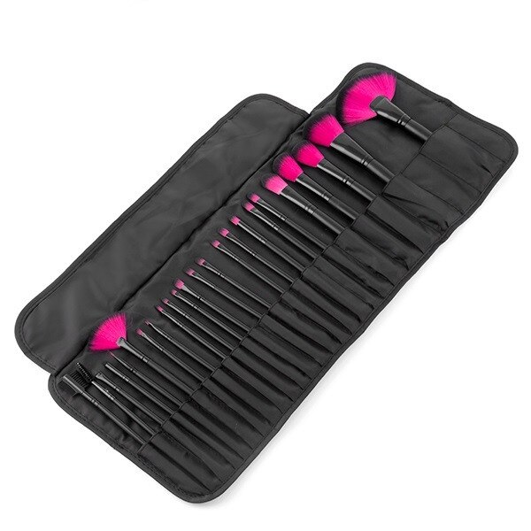 Set cu 24 de Pensule si Perii de Machiaj, InnovaGoods Wellness Beauté