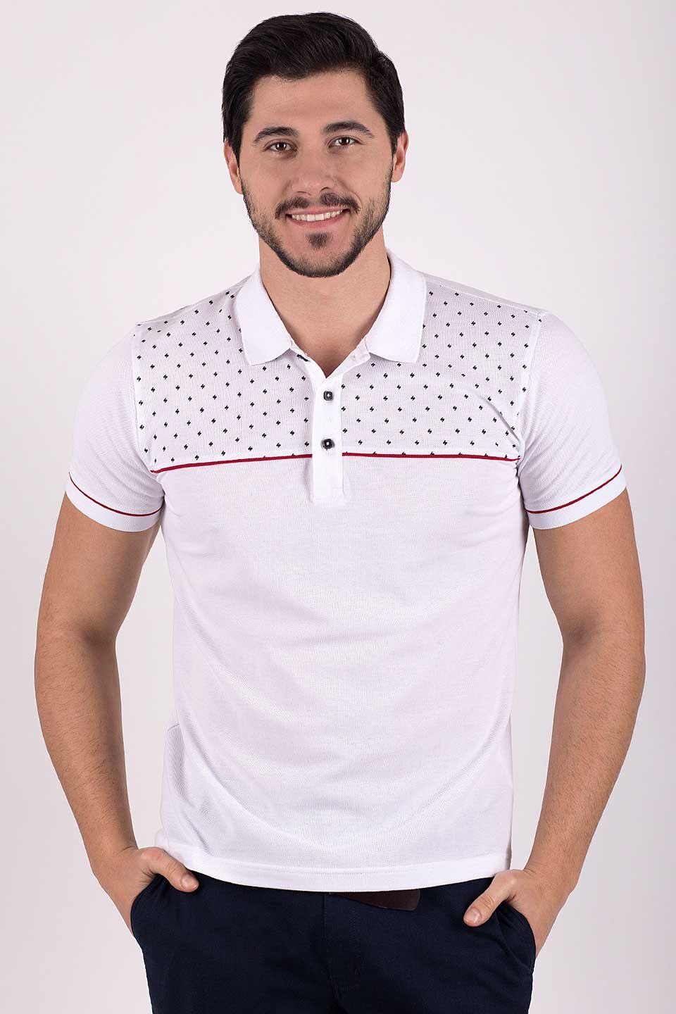 Tricou pentru barbati STYLER, model 93262, alb, Alb, 2XL