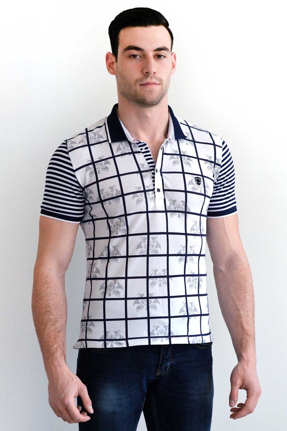 Tricou pentru barbati STYLER, model 93261, albastru, Albastru, 3XL