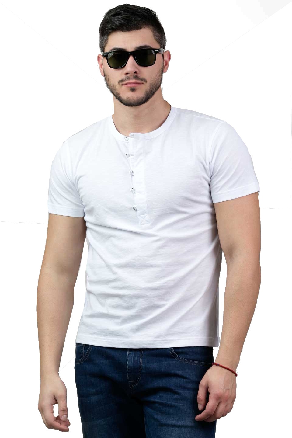 Tricou pentru barbati STYLER, model 96280, alb, Alb, 2XL