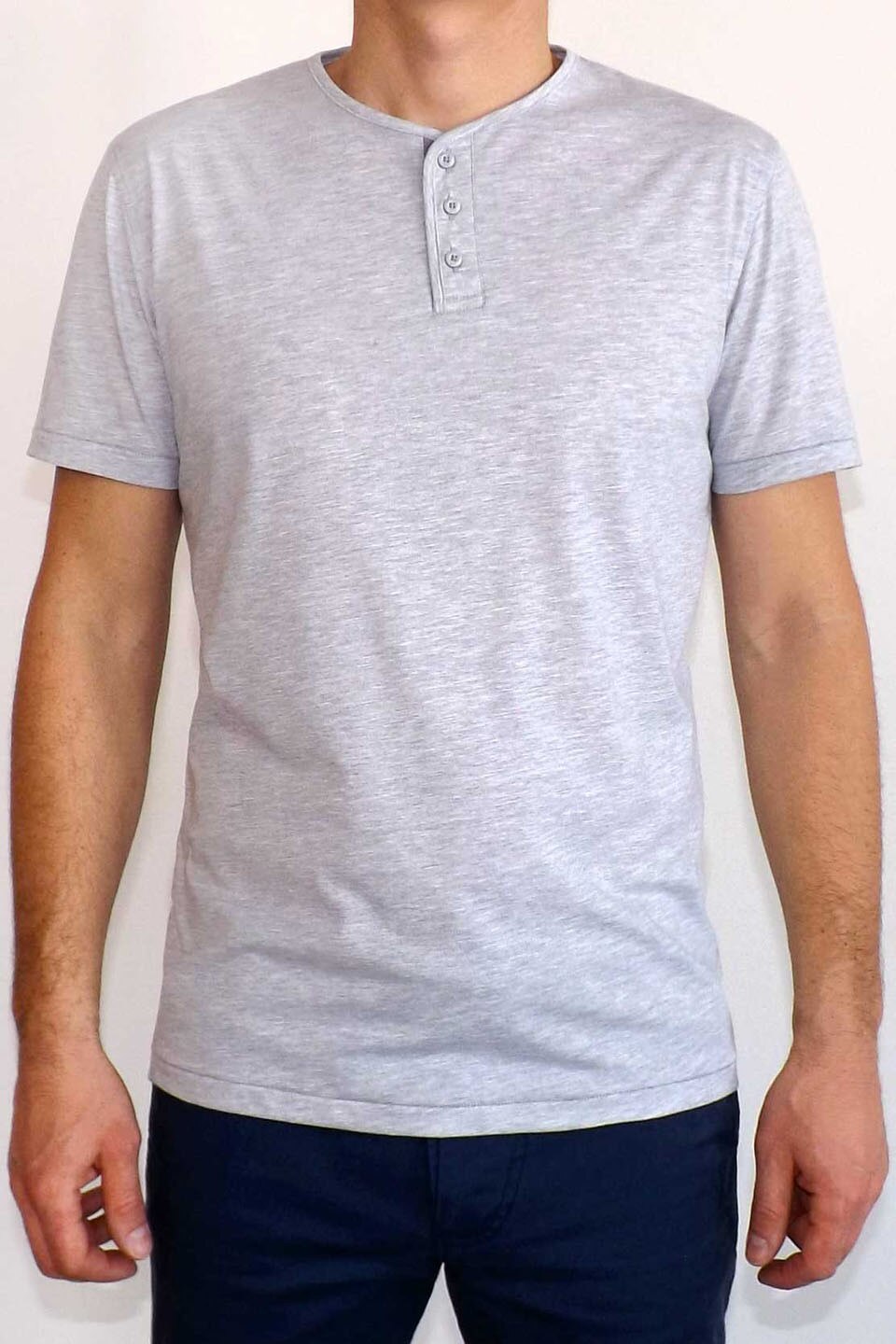 Tricou pentru barbati STYLER, model 96254, gri, Gri, XL