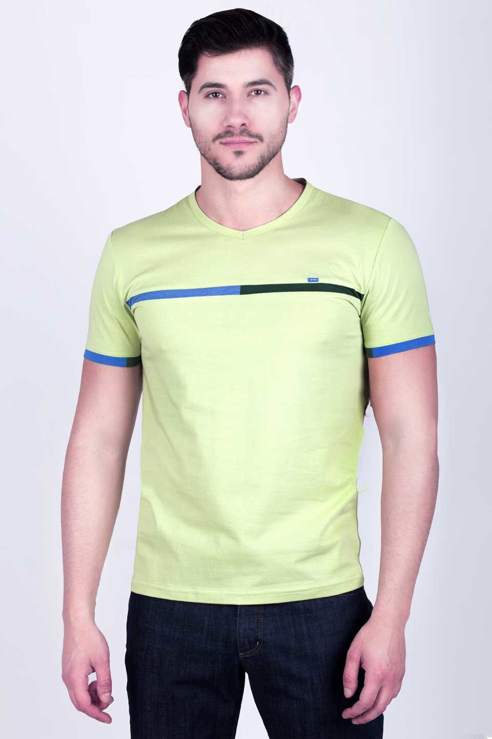 Tricou pentru barbati STYLER, model 96303, verde, Verde, 3XL