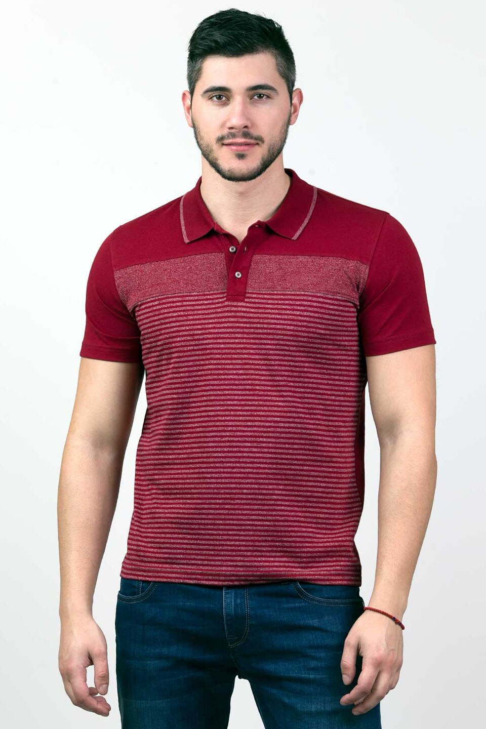 Tricou pentru barbati STYLER, model 94332, rosu, Rosu, 2XL