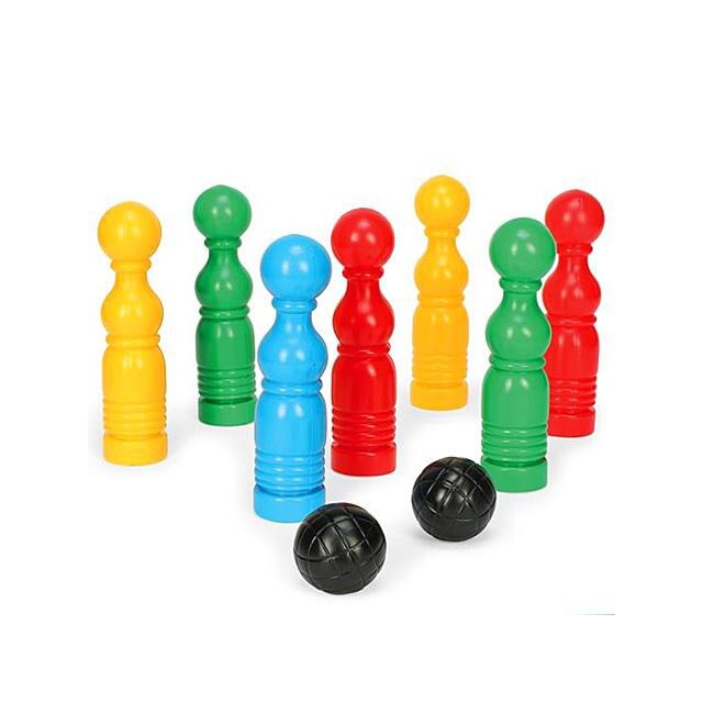 Set Bowling cu popice si bile Wader cu 7accesorii+2mingi