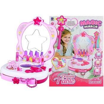 Masuta de machiat Malipen cu oglinda si accesorii Masuta de machiat Malipen cu oglinda si accesorii