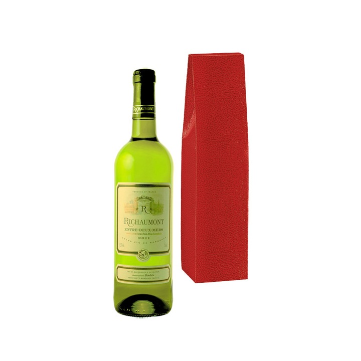 Vin alb Richaumont Bordeaux DOC Entre deux Mers, sec 750 ml + cutie cadou