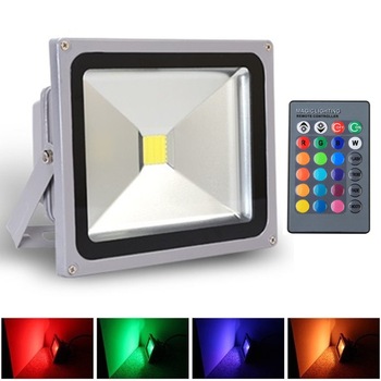 Proiector LED Multicolor RGB cu Telecomanda, Putere 20W Proiector LED Multicolor RGB cu Telecomanda, Putere 20W