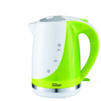 Fierbator apa electric, ZILAN, 1.7L, 1850-2200W, Alb/Verde Fierbator apa electric, ZILAN, 1.7L, 1850-2200W, Alb/Verde