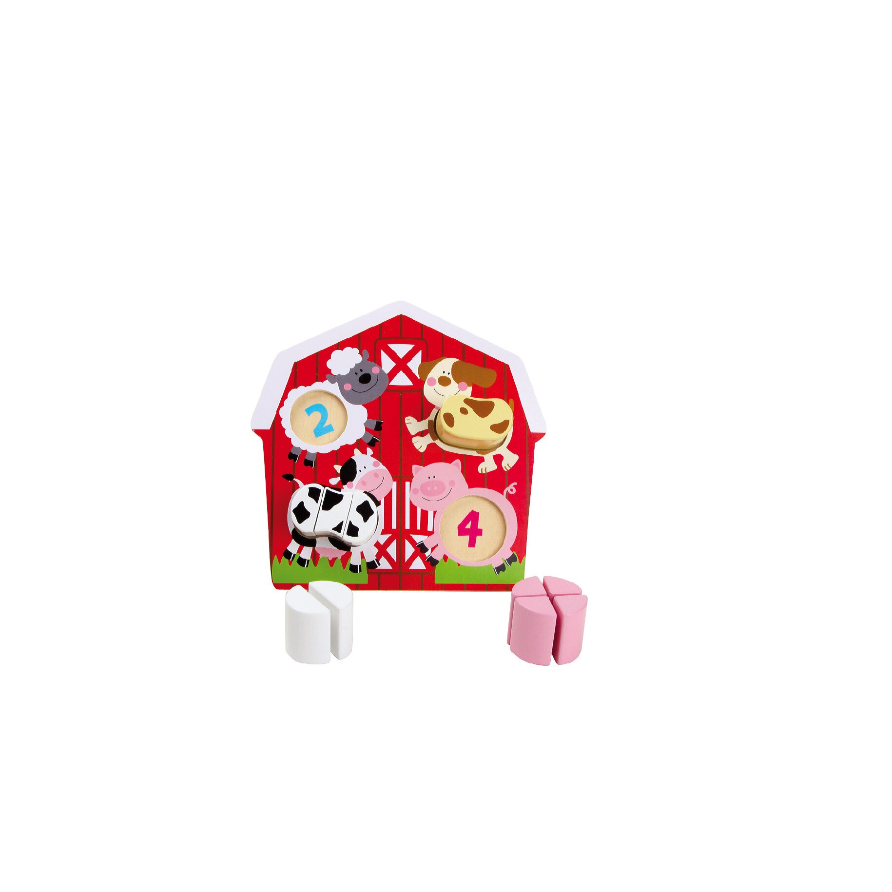 Puzzle lemn - animale de la ferma