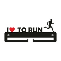 Suport medalii I Love to Run, Metalic