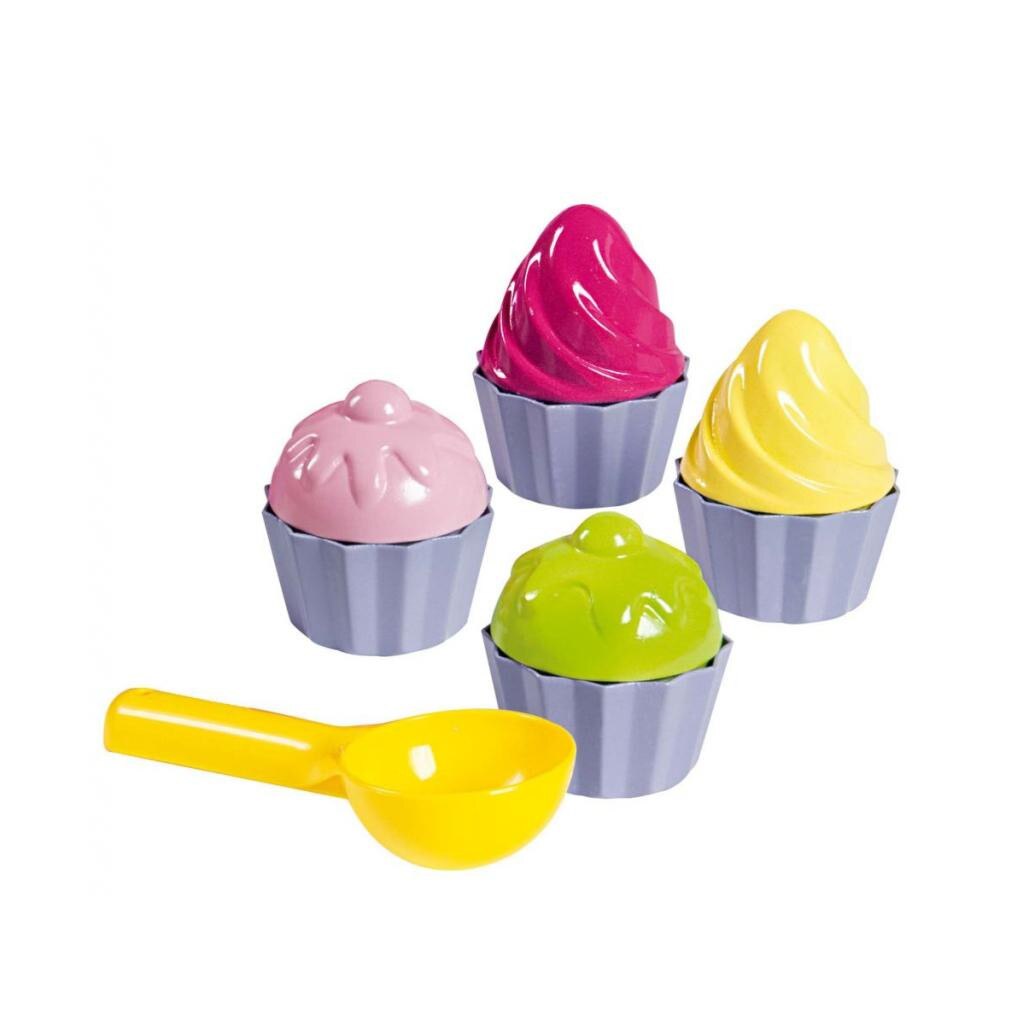 Set pentru nisip Habercorn Cup Cake cu 9 accesorii 29cm