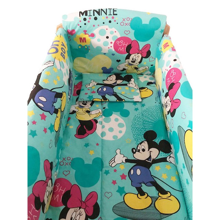 Set aparatoare patut, Maxi, Minnie si Mickey, 120 x 60 cm
