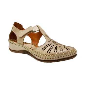 Pantofi de zi cu bareta cu scai si talpa ortopedica,D&J Exclusive, Auriu Pantofi de zi cu bareta cu scai si talpa ortopedica,D&J Exclusive, Auriu