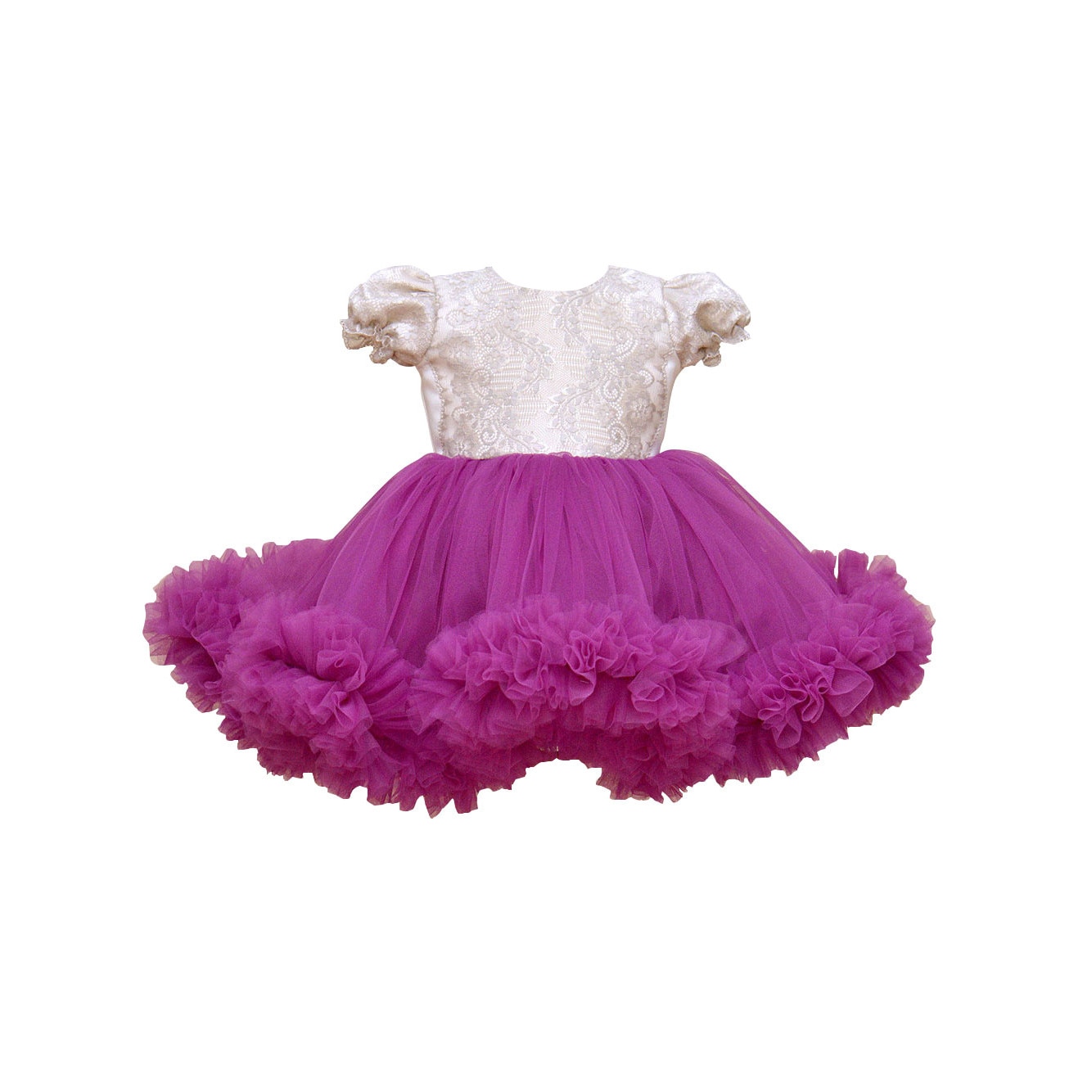 Set rochita de ocazie, bentita, Couture Bebe, Evelia, multicolora