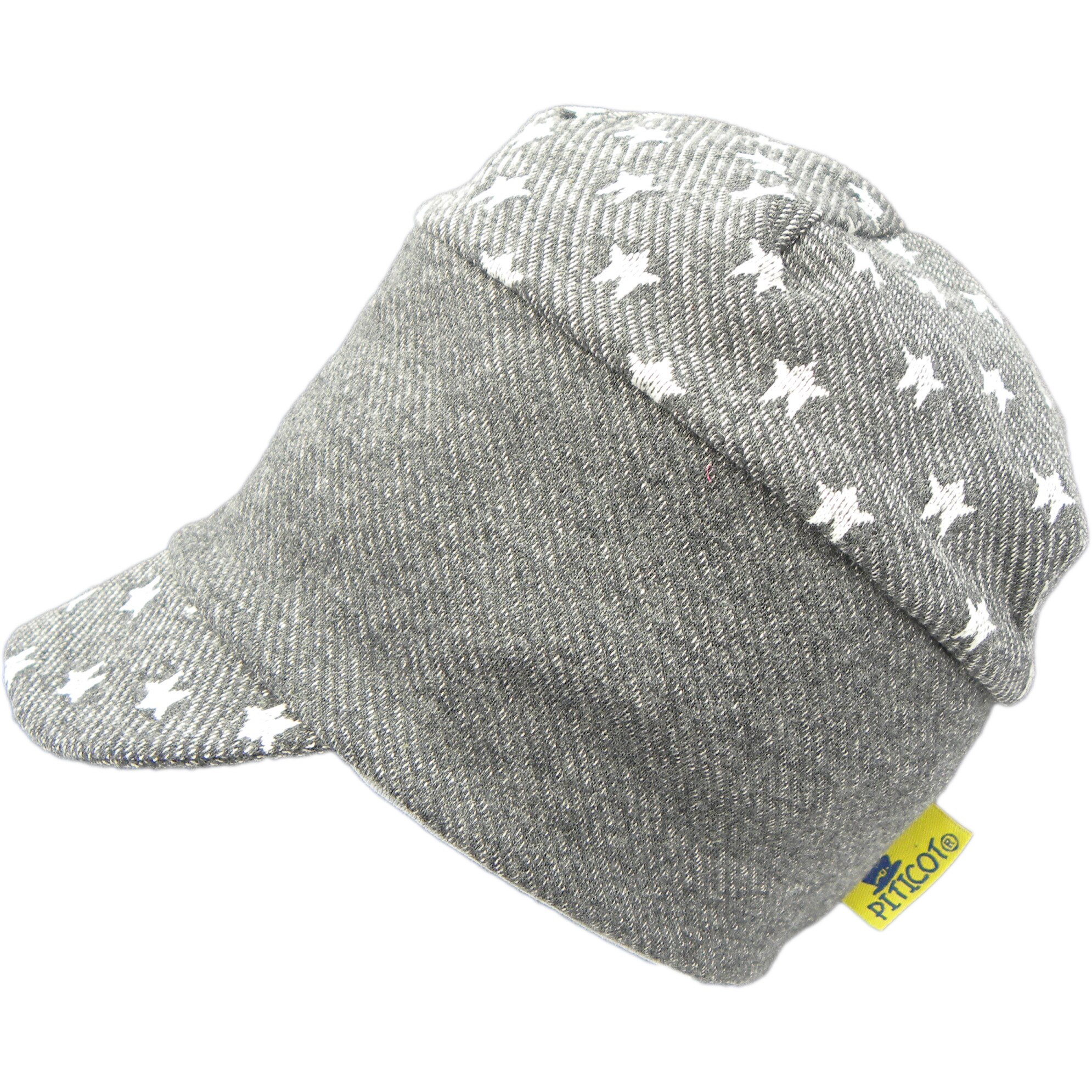 Sapca Piticot din tricot cu stelute S163, gri melanj, Gri Melanj