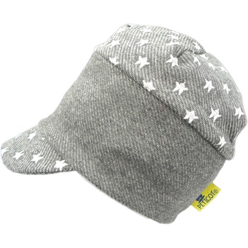 Sapca Piticot din tricot cu stelute S163, gri melanj, Gri Melanj Sapca Piticot din tricot cu stelute S163, gri melanj, Gri Melanj