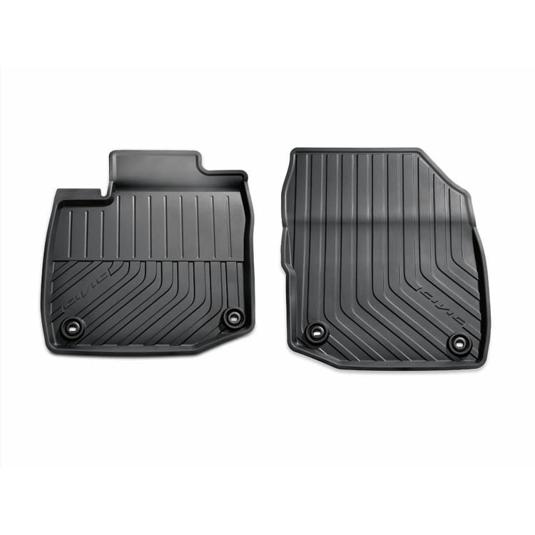Set 2 covorase Fata auto Honda pentru Civic 2010-2015, Cauciuc, Negru