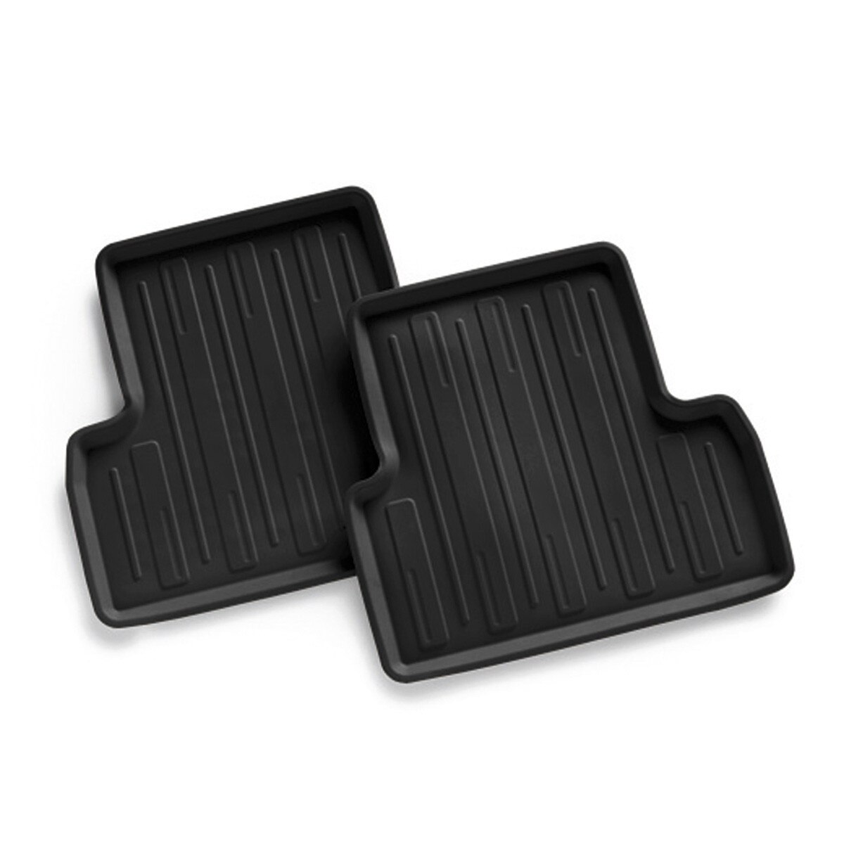 Set 2 covorase Spate auto Honda pentru Acord 2008-2015, Cauciuc, Negru