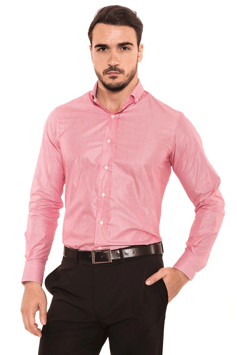 Camasa de Barbati Vlado - Red Stripes, Rosu