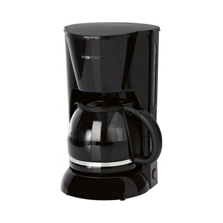 Cafetiera filtranta Clatronic KA 3473 (MGIDDL7H), 900 W, carafa 1.5 l, protectie anti-picurare, filtru detasabil, plita pastratoare calda 40 min, indicator nivel apa, negru
