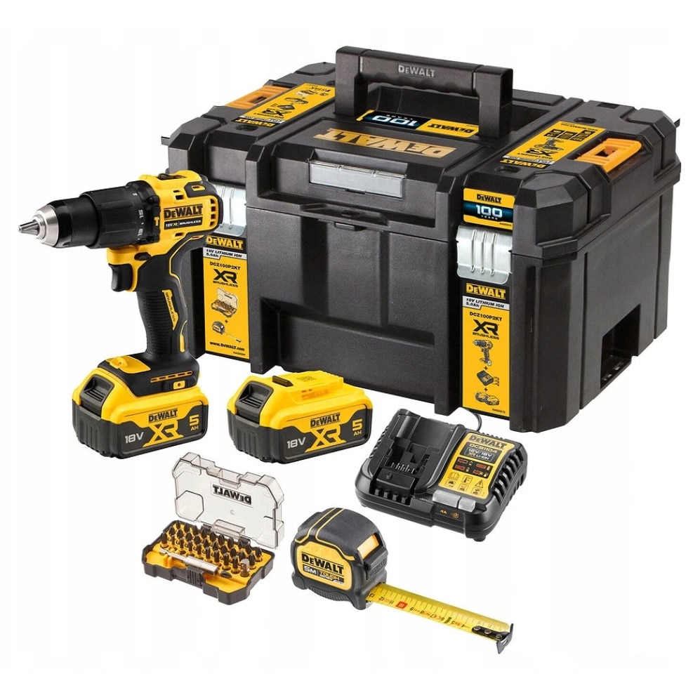 Комплект ударен винтоверт DeWalt DCZ100P2KT DCD709