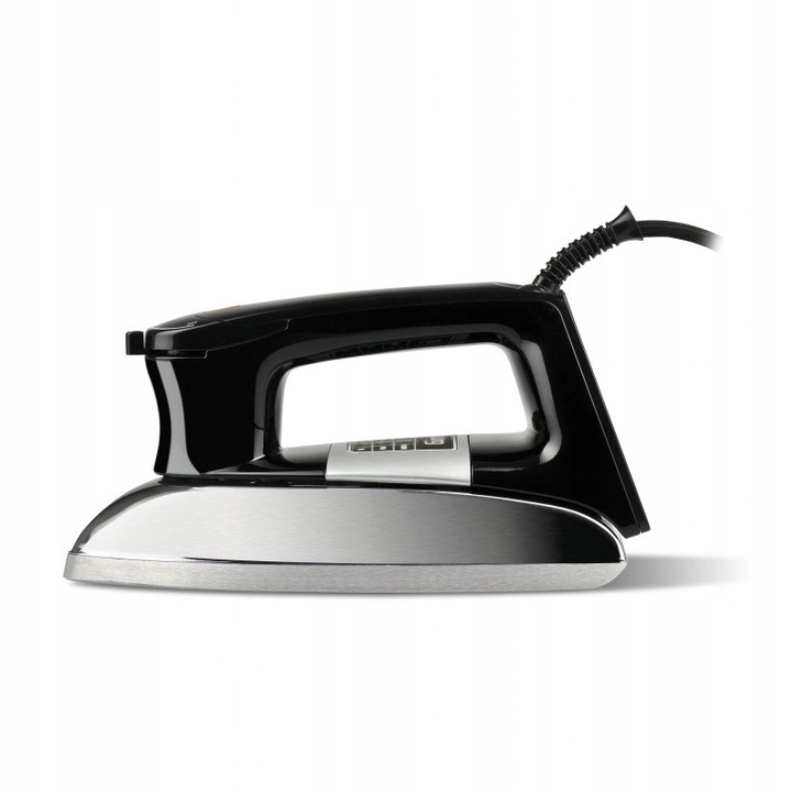Fier de calcat Girmi ST91 (1J4IGEMNME9GU), uscat, talpa din aluminiu, 900 W, negru/argintiu
