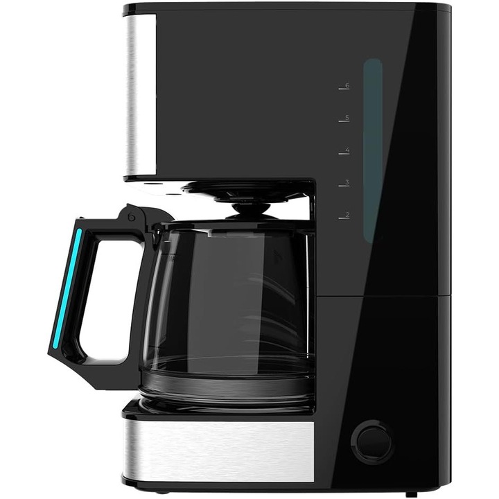 Espressor de cafea Cecotec Coffee 56 Drop 6MCBZG1J, 650 W, 0,8 L (6 cesti), filtru permanent/papier, anti-scurgere, mentinere caldura, negru