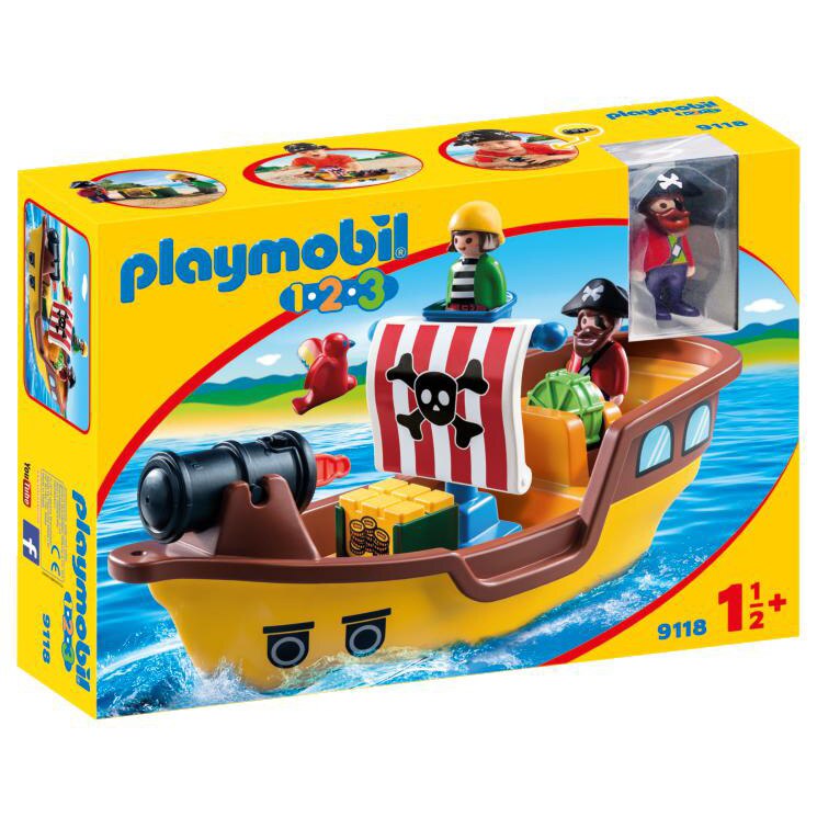 Playmobil 1.2.3 - Barca piratilor